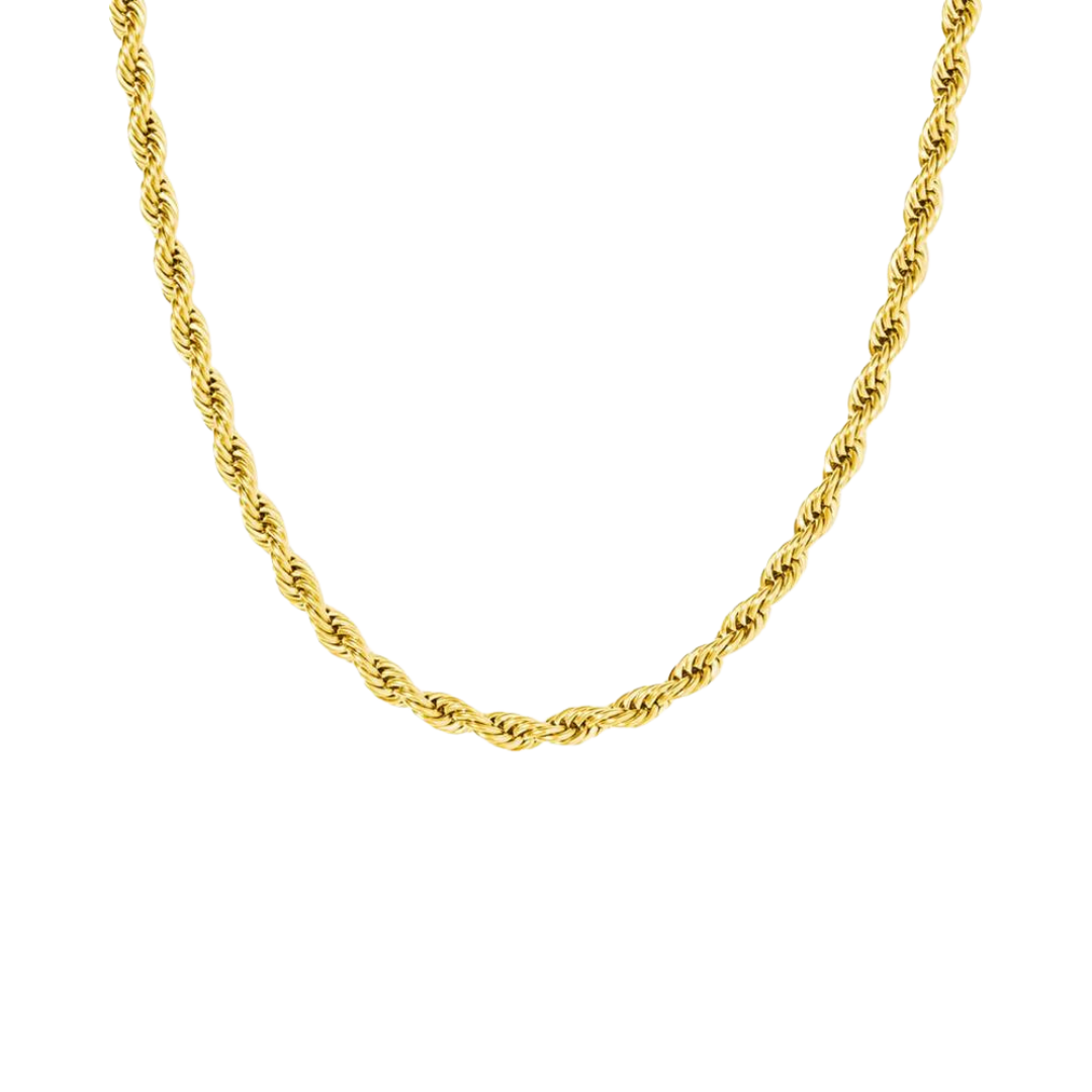 Bold Rope Chain crafted in 18K Gold with 6MM links, featuring a striking design and luxurious finish for a sophisticated and high-impact accessory.